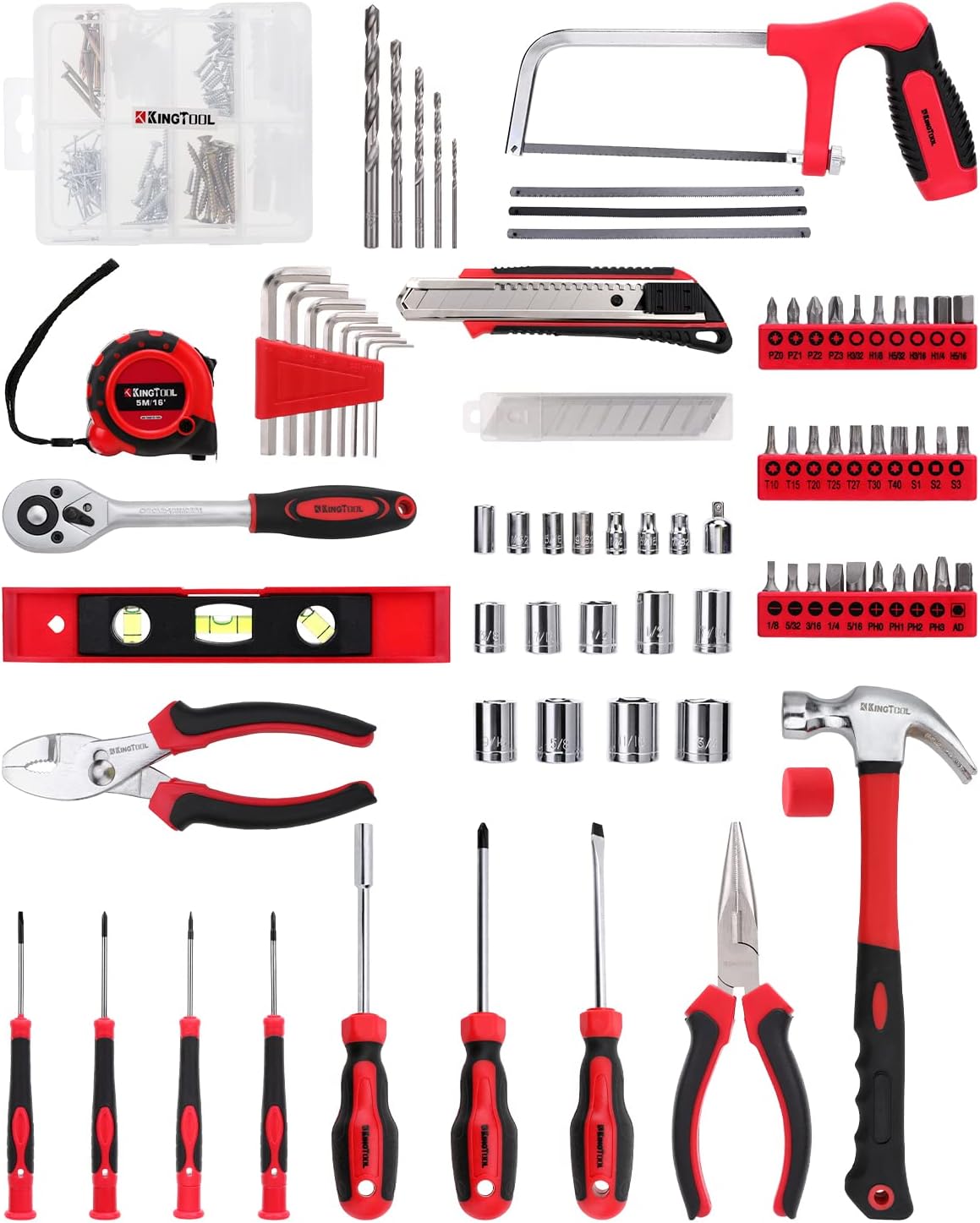 KingTool 226 PCS Home Tool Kit for Home Auto Repair