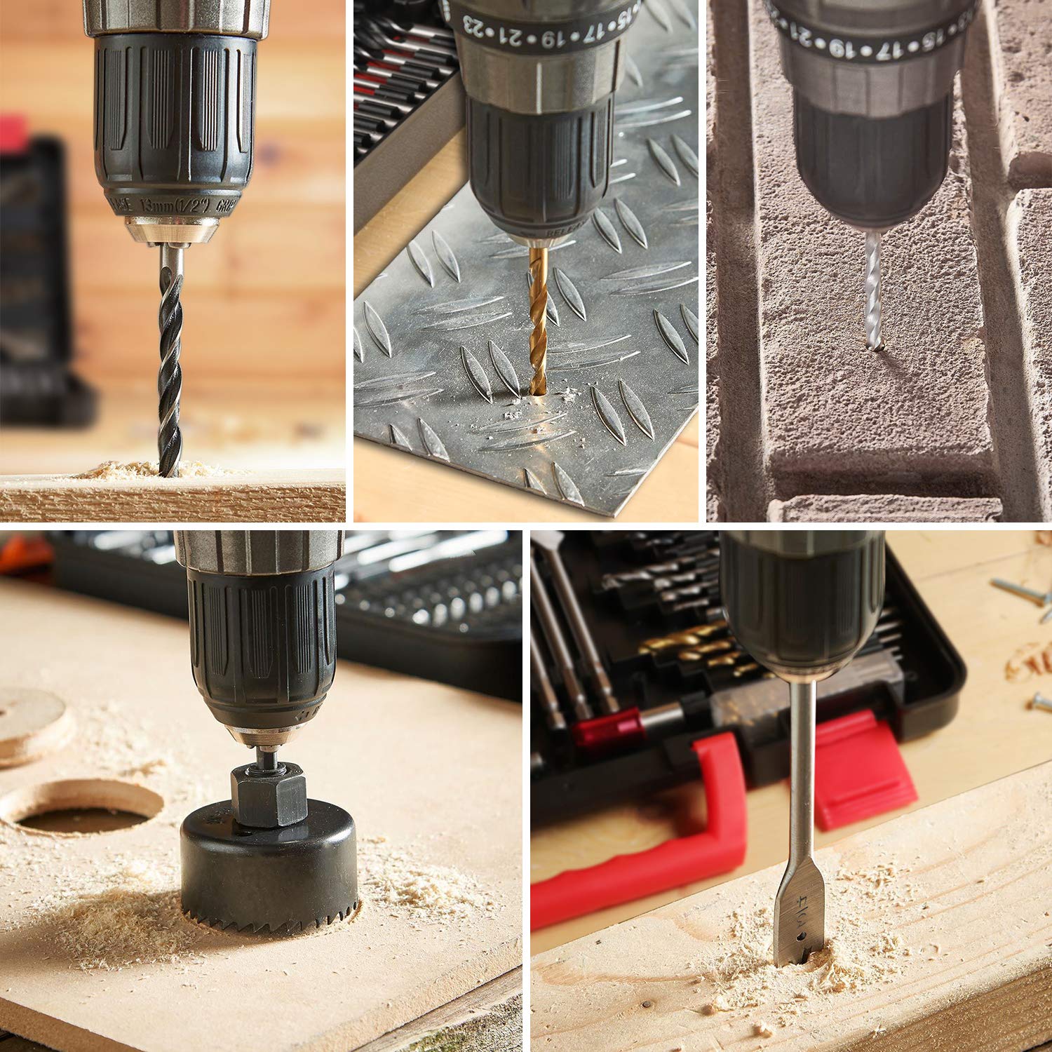 KingTool 318 PCS Drill Bit Set - HSS Cr-V Steel Accessories