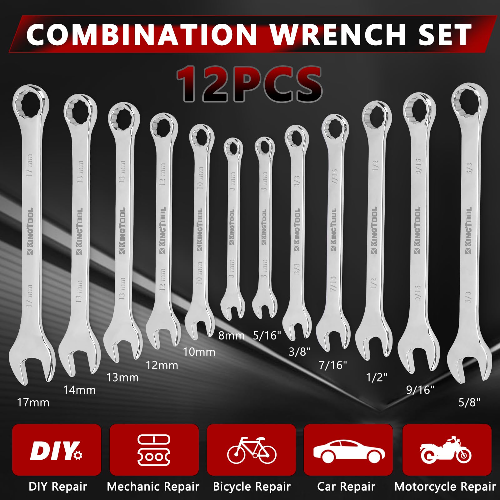 KingTool 408 PCS Mechanic Tool Set with Heavy Duty Case