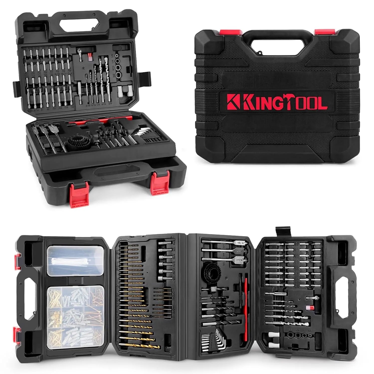 KingTool 418 PCS Drill Bit Set with Storage Case