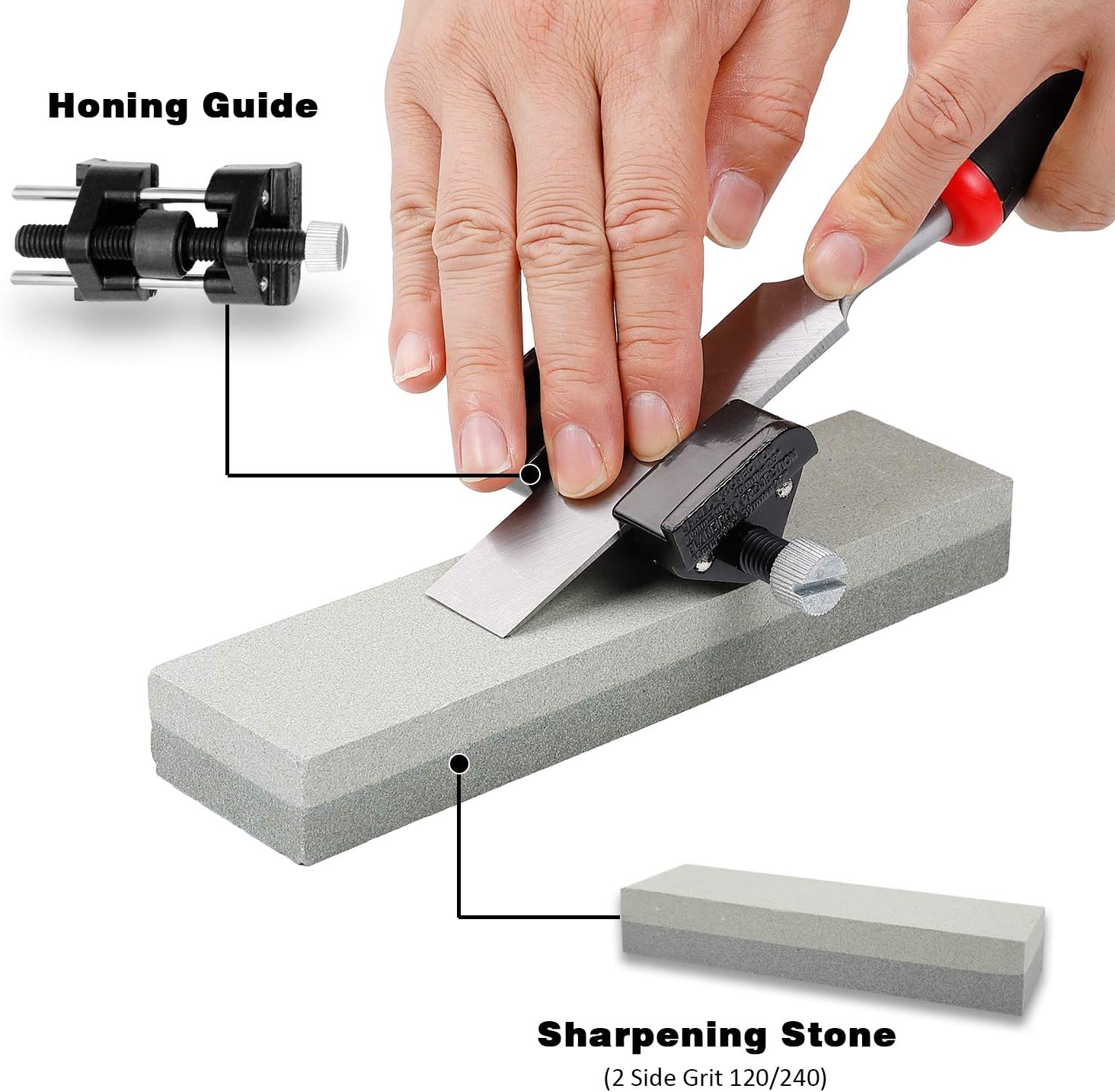 KingTool 87 PCS Woodworking Set - Cr-V Chisels Sharpening Tools