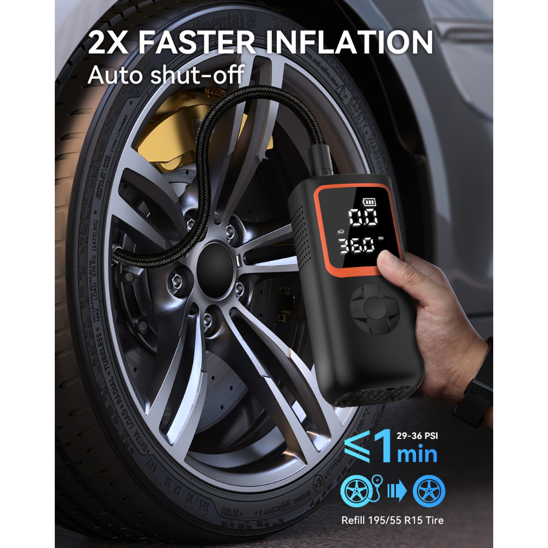 KingTool Portable Air Pump - 20000mAh, 150PSI for Cars & Inflatables