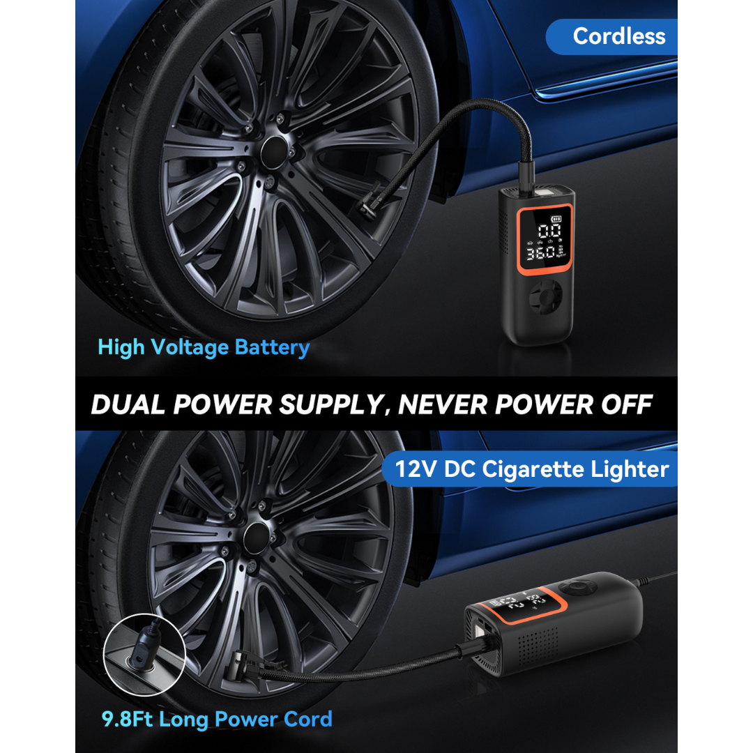 KingTool Portable Air Pump - 20000mAh, 150PSI for Cars & Inflatables