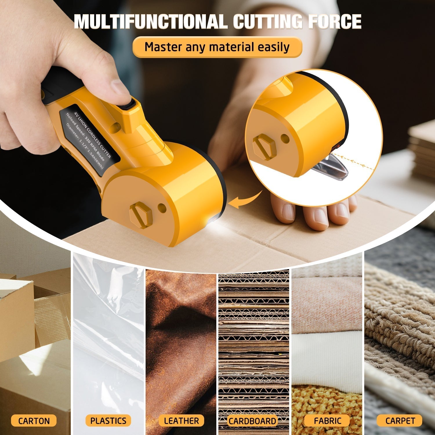 KingTool Cordless Cutter - Lightweight & USB Charging