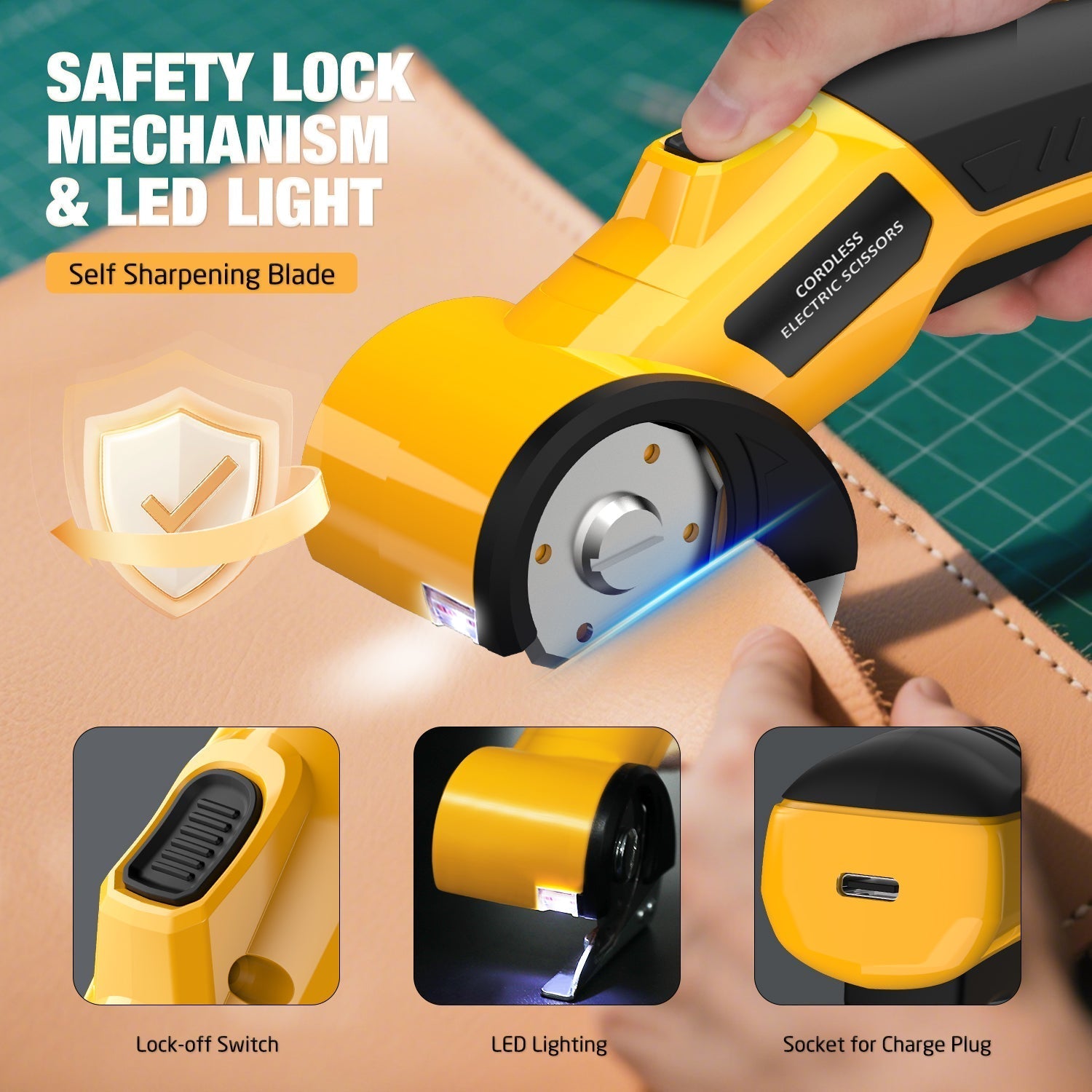 KingTool Cordless Cutter - Lightweight & USB Charging
