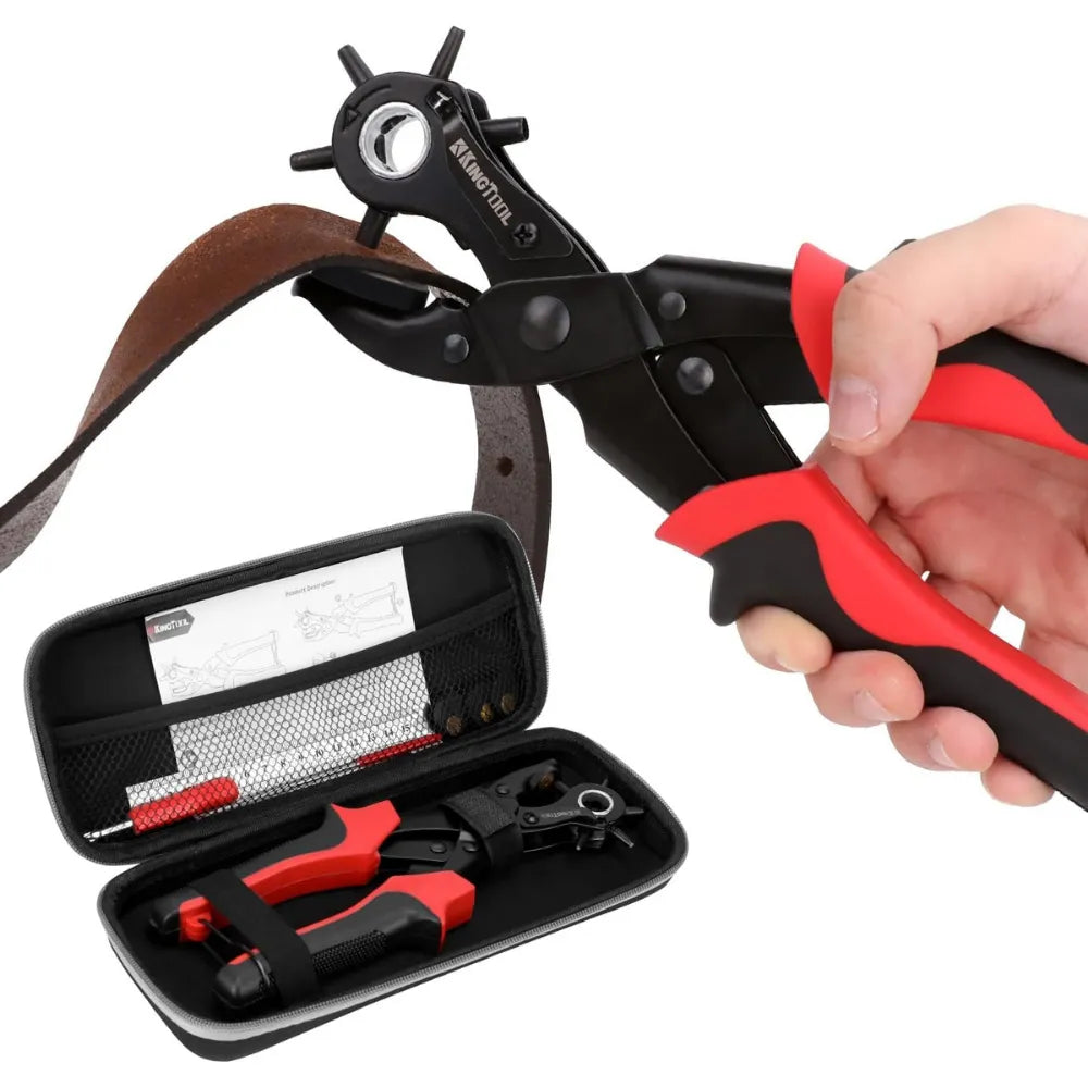 KingTool Leather Hole Punch Set - 6 Sizes