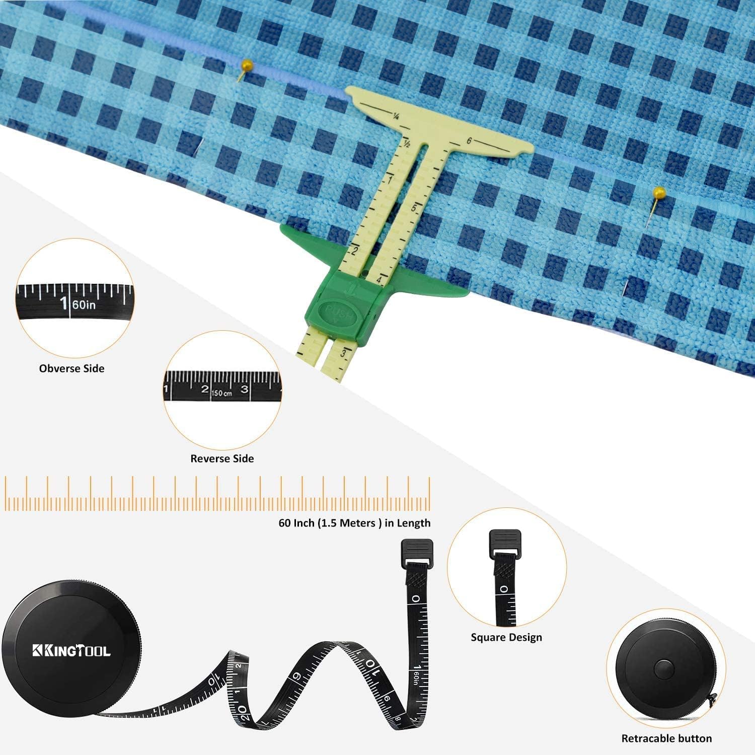 KingTool 78 PCS Sewing Kit - 45mm Rotary Cutter