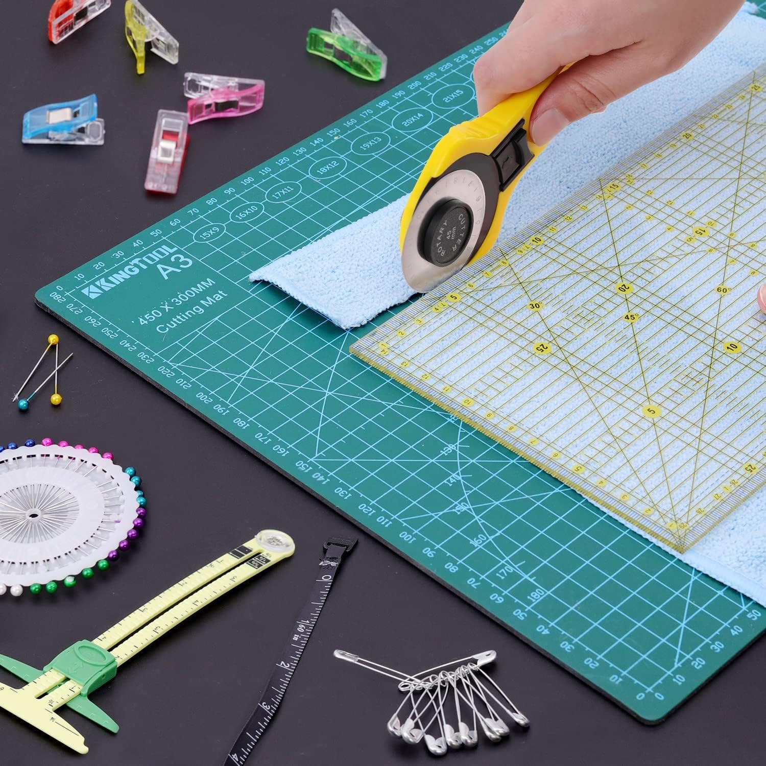 KingTool 78 PCS Sewing Kit - 45mm Rotary Cutter