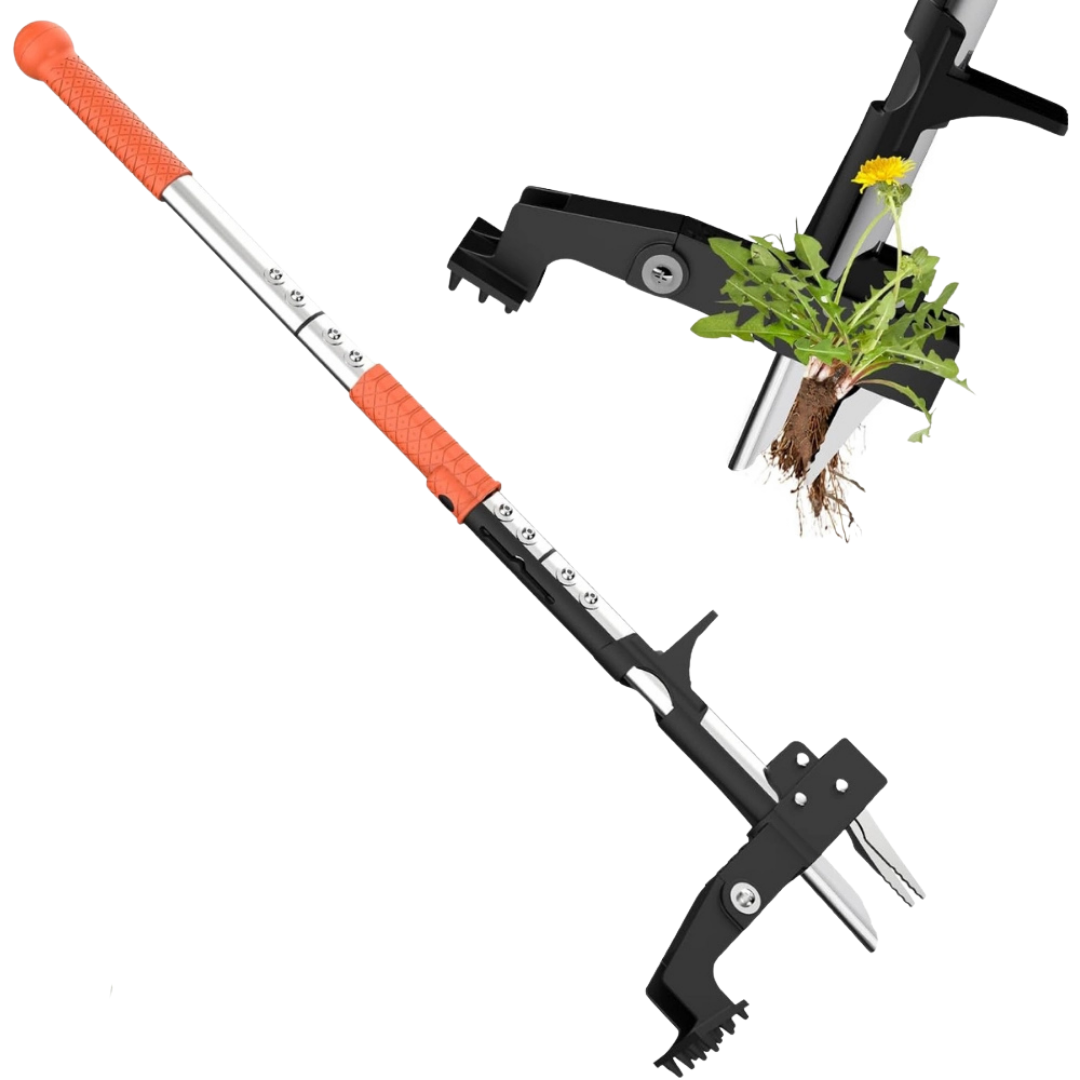 KingTool Weed Puller - Adjustable Handle Stainless Steel Claws